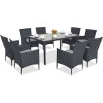 Garden Point Техноратанови градински мебели Mediolan/Grenada 8 Garden Point антрацит (GAP1393-8)