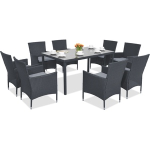 Garden Point Техноратанови градински мебели Milan/Granada 8 Garden Point антрацит (GAP1393-8)
