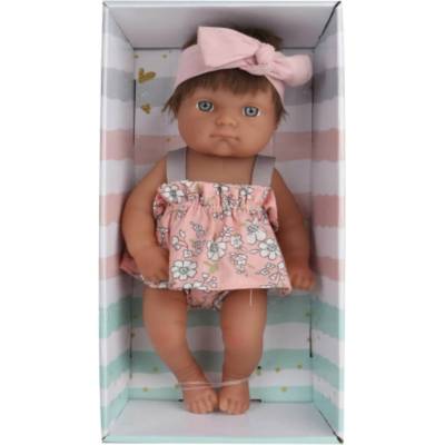 Armtoys КУКЛА mini baby doll С РОКЛЯ И ПАНДЕЛКА 25 СМ