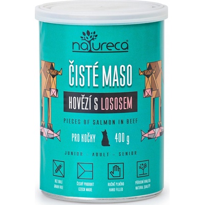 NATURECA Cat hovädzie s lososem 400 g