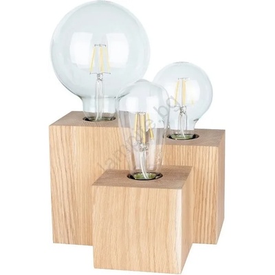 SPOT Light 2276374 - Настолна лампа VINCENT 3xE27/15W/230V, цвят дъб (SP0583)
