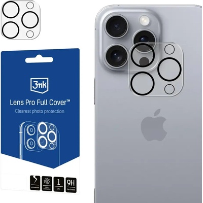 3mk Protection 3mk Lens Pro Full Cover протектор за камера за iPhone 16 Pro / 16 Pro Max (5903108588492)