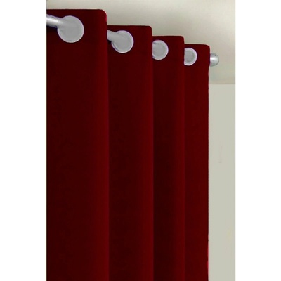 Výprodej Dekorační látky, Blackout UNI tmavě bordová, 150 cm 150 x 210 cm