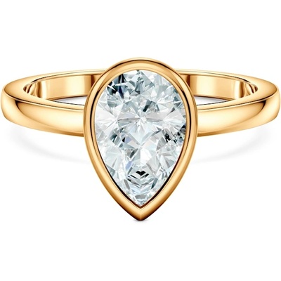 SAVICKI Годежен пръстен Pure: злато, лабораторен диамант с шлифовка "капка