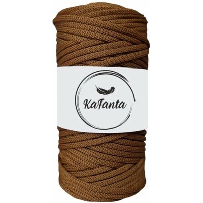 Polyesterová priadza plochá 3mm/100m škoricová