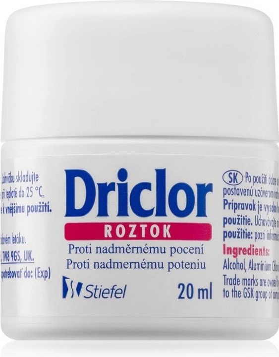 Driclor solution roll-on 20 ml