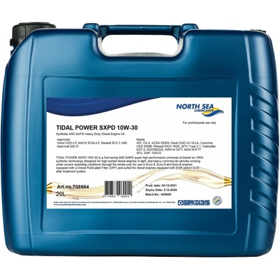 North Sea Lubricants Tidal Power SXPD 10W-30 20 l