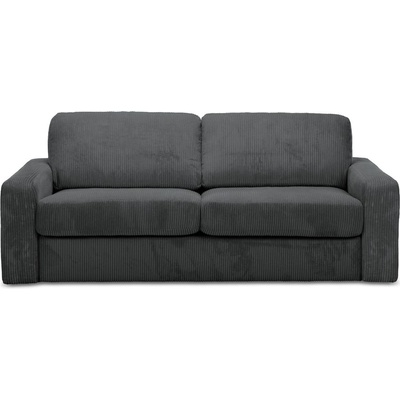 makamii Тъмносив разтегателен диван от рипсено кадифе 195 cm Nona - Makamii (NONA_3SF_27_P1_C9)