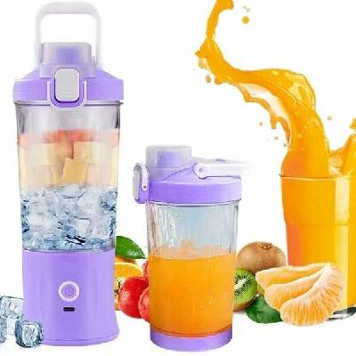 Verk 07296 Láhev se Smoothie mixérem LED RGB 600 ml fialová