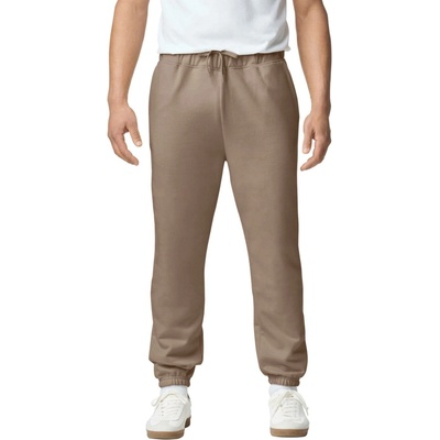 Gildan pánské tepláky GSF100 Brown Savana