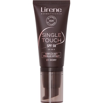 Lirene Single Touch hydratačný make-up na tvár s SPF50 ivory 30 ml