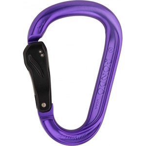 AustriAlpin HMS карабинер Austrialpin HMS Rondo Alu Slide-Autolock HMS carabiner - Purpur Anodized - размер One Size (323-0216-0211)