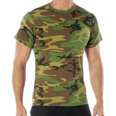 Tričko Rothco pánské Woodland Camo – Zboží Mobilmania