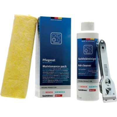 Bosch Siemens 00311901 sada pro údržbu sklokeramických a indukčních varných desek čistič 250 ml, škrabka a utěrka – Hledejceny.cz