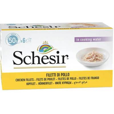 Schesir Multipack пиле естествен стил 6 x 50 г
