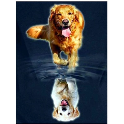 Диамантен гоблен Куче 30 х 40 см