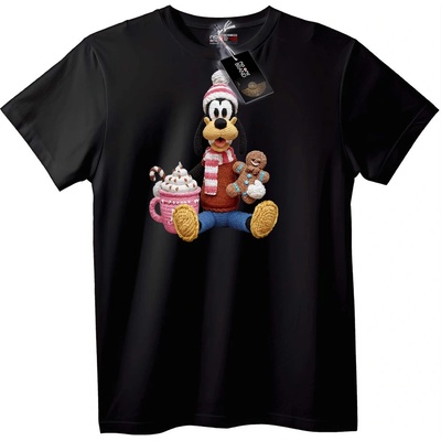NOONEBRAND Тениска Плетен Goofy Зима - M, Black