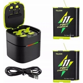 Telesin Fast charge box +2 battery for GoPro Hero 9/10/11 GP-FCK-B11