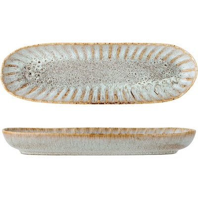 Bloomingville Servírovacia tácka FLEUR 37cm hnedá