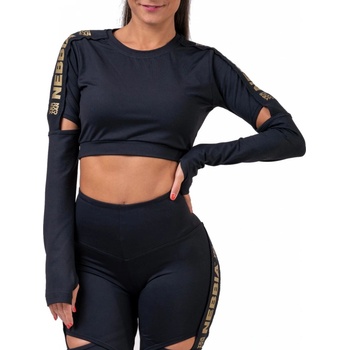 Nebbia honey bunny crop top 821 čierna