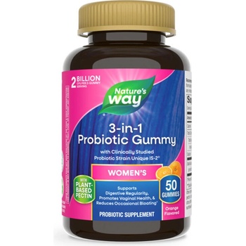 Nature's Way Пробиотик за жени 1 млрд. активни пробиотици 50 желирани таблетки, с вкус на портокал | Nature’s Way (14719)