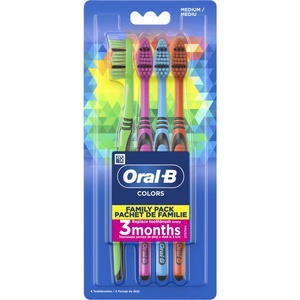 Oral-B Четки за зъби Colors, Medium, 4 броя