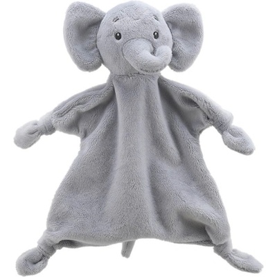 The Puppet Company - Бебешка кърпа за гушкане Слонче, серия Wilberry ECO Comforters