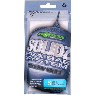 KORDA PVA Vrecko Solidz Slow Melt PVA Bags veľ. S