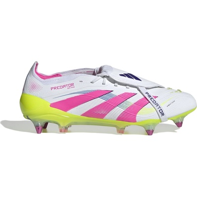 Adidas Футболни бутонки Adidas Predator Elite Fold-Over Tongue Adults Soft Ground Football Boots - White/Pink