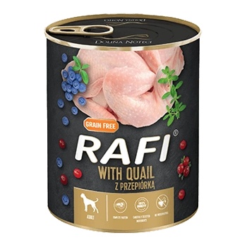 RAFI Dog Quail консервирана кучешка храна с пъдпъдък - 0.4кг