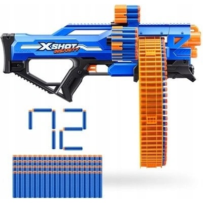 Zuru XShot X-Shot Insanity Mad Mega Barrel 72 nábojů – Zboží Mobilmania