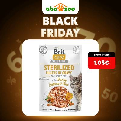 BRIT - Kapsička BRIT Care Cat Sterilized Fillets in Gravy with Savory Salmon & Tuna 85 g