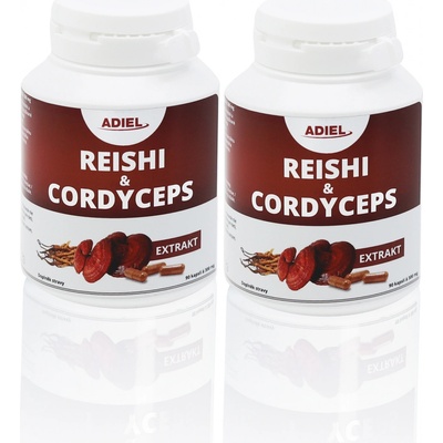 Adiel Reishi & Cordyceps 2 x 90 kapslí