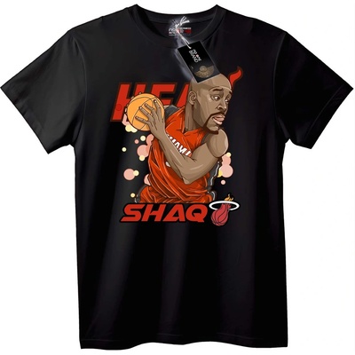 NOONEBRAND Тениска Shaq Miami Heat Баскетбол - 6XL, White