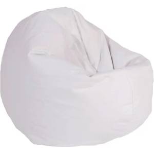 Pufrelax Пуф за деца, 210л. , Relaxo - White, Еко кожа, Пълнеж от Полистиролни перли
