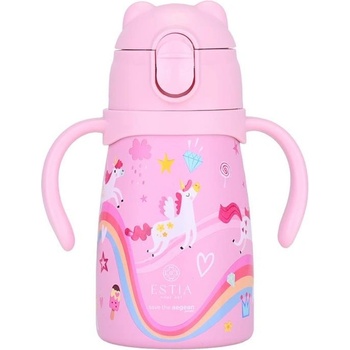 Estia Home Art Детска термобутилка Estia Save The Aegean - Rainbow Dreams, 300 ml (01-34221)