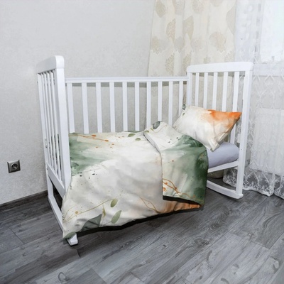 Sablio Mikroplyšové detské obliečky do postieľky Lesná hmla 130x90 40x60