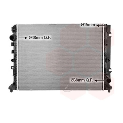 Chladič vody pro motor VAN WEZEL 30012728