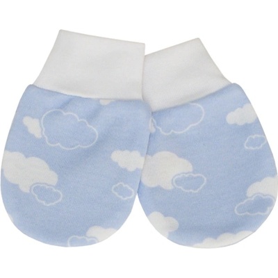 ESITO Rukavice bavlna potisk obláček obláček modrá – Zboží Dáma