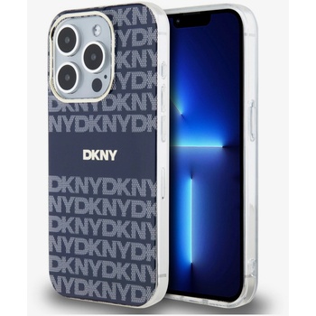 DKNY PC/TPU Повтарящ се модел с тонални ивици Magsafe заден капак за iPhone 15 Pro Blue DKNY DKNY | Sin | ЖЕНИ | UNI