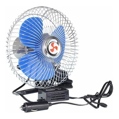 Ventilátor do auta otočný kovový 15 cm 24V na klip