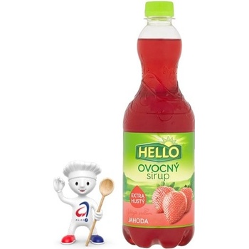 Hello Ovocný sirup jahoda 0,7 l