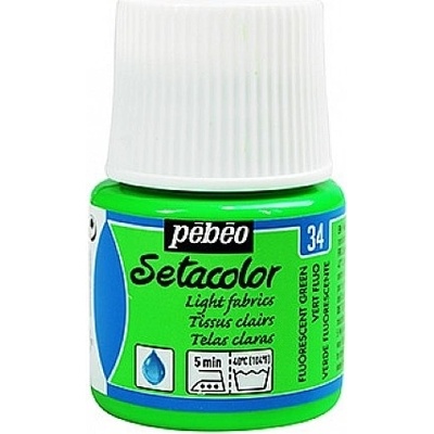 Pébéo Barva na textil Setacolor Light fabric 45 ml Fluo Green 34