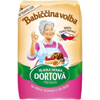 Babiččina Volba Hladká mouka dortová pšeničná 1kg
