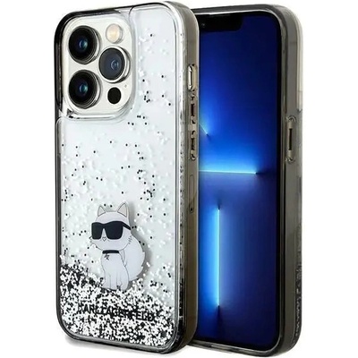 KARL LAGERFELD Кейс Karl Lagerfeld Liquid Glitter Choupette за iPhone 14 Pro, прозрачен (3666339164171)