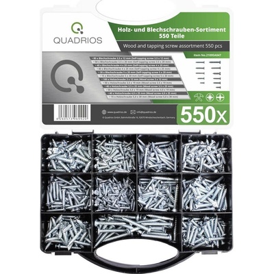 Quadrios 2109SA047 2109SA047 sada šroubů do plechu 550 ks
