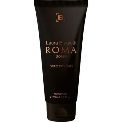 Laura Biagiotti Roma Uomo Nero Estremo Shower Gel - Pánský sprchový gel 200 ml