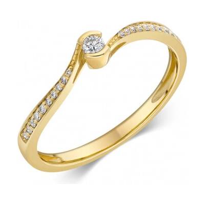 Sofia Diamonds zlatý zásnubný prsteň CK50004481250