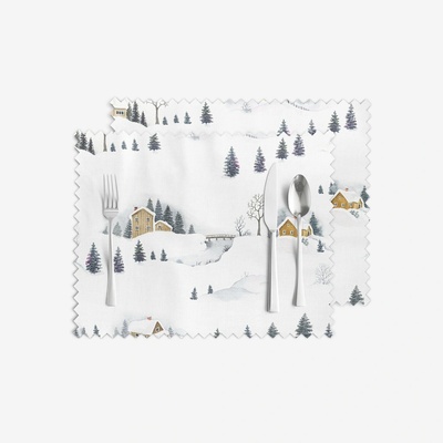 Goldea prestieranie teflónové zimná krajina 2ks 30 x 40 cm