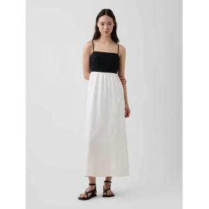 GAP Ленена макси рокля GAP GAP | Byal | ЖЕНИ | XS